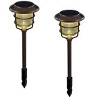 8360718 00737 Portfolio Light Specialty Bronze Led Solar Path Kit 836071007378