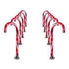 017c1cwku Prextex Christmas Candy Cane Pathway Markers Set Of 804052005002