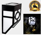 02245 Double Four Solar Powered Wall Mount Led Light Outdoor Garden