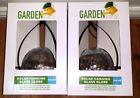 049022983144 Garden Party Solar Hanging Glass Globe Clear White