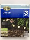1001855992 Hampton Bay Solar Powered Black Outdoor Integrated Warm White