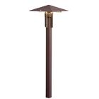 15803azt27r Kichler Textured Architectural Bronze Pyramid Led Path Light 783927463454