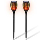 1b076vp33cy  Solar Garden Lights Led Flame Torch Light Pathway Driveway Dusk