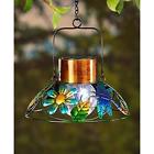 2004149 Unbranded Colorful Solar Dragonfly Lampshade Crackle Glass Ball Garden Lamp