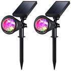2016slcolored0705 Solar Spotlights Lights Outdoor Colored Waterproof Wall With Auto For