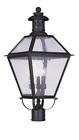 2048-07 Livex Lighting Light Bronze Outdoor Post Lantern Waldwick 847284003781