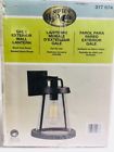 205298203 Hampton Bay Collection Gale Black Outdoor Wall Lantern 053392119737