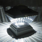 22336 Fence Caps Pack Led Post Deck Cap Square Light Black