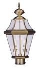 2264-01 Livex Lighting Light Ab Outdoor Post Lantern Georgetown 847284003996
