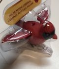 248161 1709 Unbranded Solar Powered Flying Cardinal Bird With Clip Hanger New