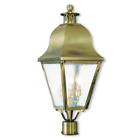 2556-01 Livex Lighting Light Antique Brass Lanterm Amwell 847284052192
