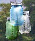 2760204 Afoyft Large Blue Green Clear Mason Jar Country Solar Lights