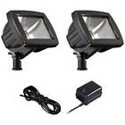 2c477-19754-2n754 John Timberland Black Led Flood Light Landscape Kit 886305403315