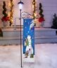 3030152 Afoyft Flag Set Multifunctional Solar Light Garden Stake Yard Lawn