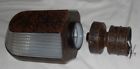 313957-post Besa Lighting Lamppost Series Post Light Costaluz Bronzed Ribbed Glass