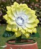3180118 Afoyft Yellow Lighted Led Flower Garden Yard Art Lawn Porch