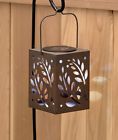 3201156 Afoyft Solar Light Metal Shadow Lantern Garden Yard Lawn Art