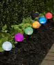 3370690 Afoyft Multicolor Solar Path Light Globe Set Walkway Outdoor Yard