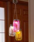 338080039 Unbranded Set Of Solar Lighted Mason Jar Hanging Porch Patio