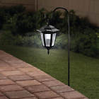 347796 Unbranded Set Of Hanging Solar Lanterns Shepherds Hook Outdoor Garden