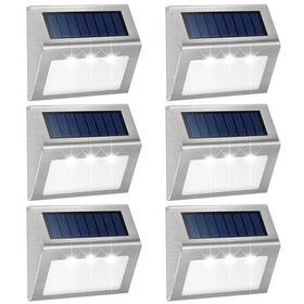 360 Lighting 883148399638 Solar Outdoor Lights 6 Pack Fence Deck Waterproof Yardpatio
