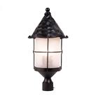 389-bk Elk Lighting Rustica Light Outdoor Post Lamp In 830335004349