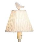 39801-wh Plow Hearth Waterproof Outdoor Wicker Floor Lamp White