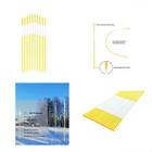 4316333151 Fibermarker Reflectors Driveway Markers Yellow Dia Snow 641171994776