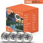 4336506184 Woodspring Solar Lights Outdoor Pathway Disk Pack Powered 602822670609