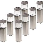 4336506640 Solar Path Lights Rectangular Bollard Pathway 841478131793