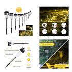 4336507082 Sunnest Solar Path Lights Outdoor Garden Stainless Steel 7738380524252