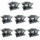 4341885680 Iglow Pack Black Outdoor Garden Solar Smd Led Post Deck