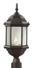 4352 Bk Trans Globe Lighting Josephine Postmount Lantern 736916343558