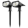 43551-103749 Litom Led Solar Landscape Spotlights Waterproof Powered Wall 696591122353