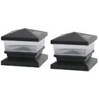47570 Deck Impressions Solar Black Post Cap With Adapter