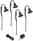 4w490-y8200-4w486 John Timberland Tulip Style Led Landscape Light Set 886305108685