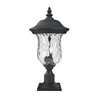 533phb-533pm-bk 533phb-533pm Armstrong Outdoor Pier Mount Light With Clear