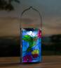 54727 Plow Hearth Mosaic Hummingbird Solar Powered Lantern With 191386800596