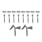 588891810 Fieldsmith Solar Pathway Lights Color Modes Remote Spotlights Ssteel