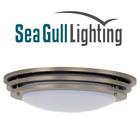 59251ble-962 Sea Gull Lighting Light Flush Mount Brushed Nickel Acrylic