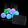 61901 Lumabase Christmas String Lights Holiday Solar Pathway Color 0715844619010