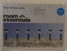 627442156197 Room Essentials Solar Path Lights Pk Round Black