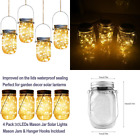 659514593845 Solar Mason Jar Lights Pack Led Starry Fairy