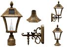 65963 Gama Sonic Outdoor Wall Lighting Solar Power Lamp 700535365963