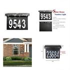 680577925250 Zuozuoya Address Numbers Plaques Solar House Light Led