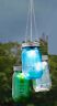 681150025 Unbranded Set Of Solar Lighted Mason Jar Chandelier Hanging Porch