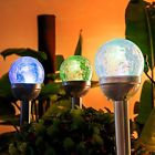 6825 Gigalumi Solar Lights Outdoor Cracked Glass Ball Dual Led Garden