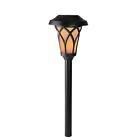 687293451698 Gerson Black White Led Petal Lantern Solar Powered
