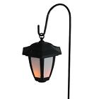 687293456280 Gerson Black White Led Solar Post Lantern Shepherds