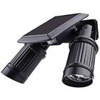 689289899569 Dual Flood Security Lights Head Solar Powered Motion